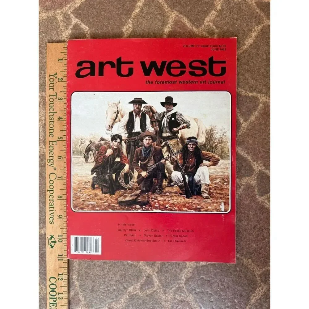 Vintage 1983 Art West Magazine Journal Western Cowboy